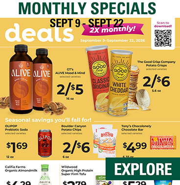 Monthly Specials Oct 2021