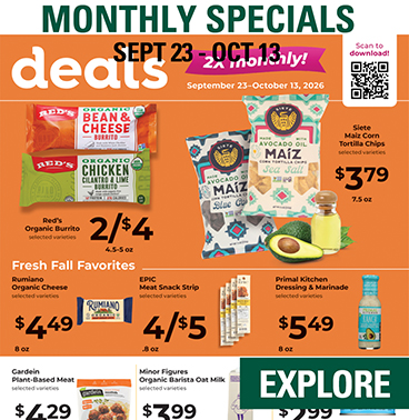 Monthly Specials Oct 2021