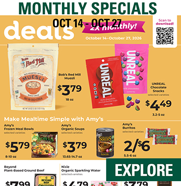 Monthly Specials Oct 2021